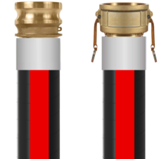 2001-0200-0240-BR-CXE Petroleum Suction and Discharge Hose - Nitrile Tube, Textile Reinforcement, Steel Helix - 2" ID, 250 PSI