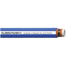 Industrial UHMW Chemical Hose - Heavy Duty, FDA Compliant, Corrugated Flex Design - 0.75" ID, 1.18" OD, 250 PSI, Steel Helix, Textile Reinforcement - SKU: