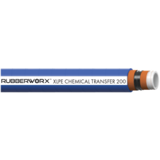 Heavy-Duty XLPE Chemical Suction and Discharge Hose - Natural XLPE Tube with Textile Reinforcement and Steel Helix - 0.75" ID, 1.26" OD - 200 PSI - Agricultural and Industrial Applications