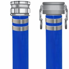 Blue PVC Discharge Hoses - Cam