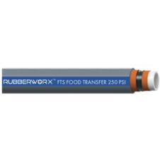 Heavy-Duty Food Suction & Discharge Hose | FTS1103-050 | White Nitrile Tube - FDA Compliant | 0.5" ID, 250psi, Steel Helix | For Oil & Water Based Food Products
