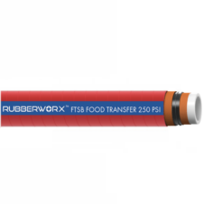 FTSB103-075 Heavy-Duty Food Suction and Discharge Hose - White Chlorobutyl Tube - Oil Resistant - FDA Compliant - Temperature Range: -30°F to 220°F - 0.75" ID - 250 PSI