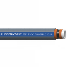 Food Grade Heavy-Duty Suction Hose - White Chlorobutyl Tube, Monofilment Helix, Textile Reinforcement - FTSC103-075 (0.75 inch ID, 250 psi, -30°F to 220°F)