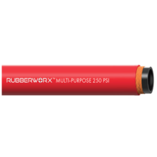 EPDM Industrial Hose - Multipurpose  Tube for Air, Water, and Chemical Transfer - TEXTILE Reinforced, Temperature Range -40°F to 210°F, 1/4" ID x 0.53" OD, 250 PSI, M002101-025