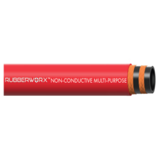 M007101-025  Nitrile Multipurpose Hose for Air, Water, Light Oils and Chemicals - 0.25" ID, 0.54" OD, 300 PSI Rating - Industrial Grade Textile Reinforcement - Highly Conductive!